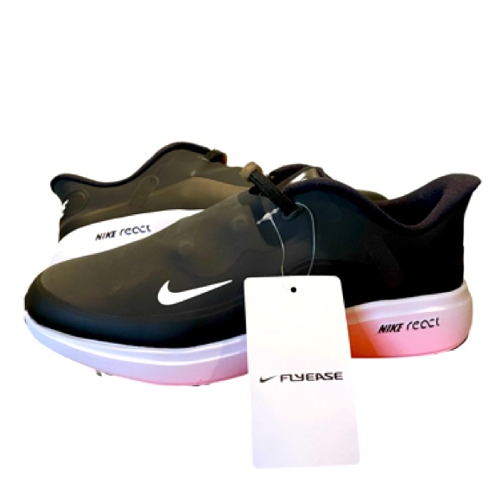 NWT Nike Golf Shoes-Women’s 9-React Ace Tour-Black/White